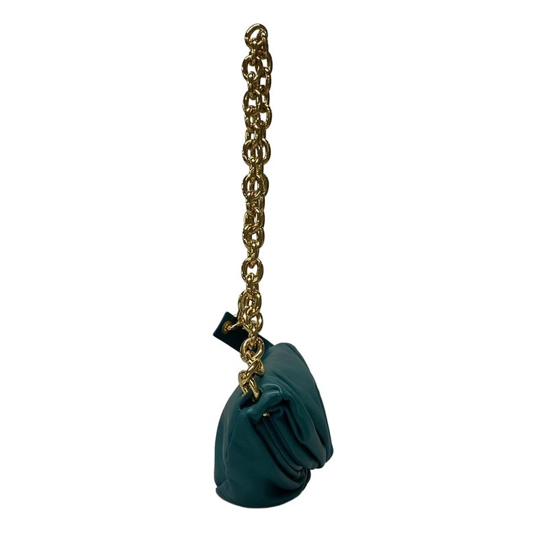 Bottega Veneta Shoulder Bag The Chain Pouch Green Chain Shoulder Leather