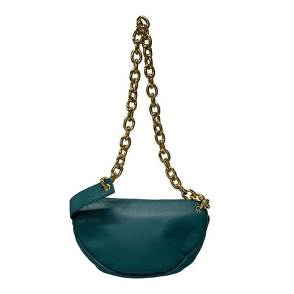 Bottega Veneta Shoulder Bag The Chain Pouch Green Chain Shoulder Leather