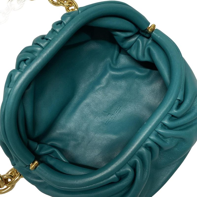 Bottega Veneta Shoulder Bag The Chain Pouch Green Chain Shoulder Leather