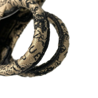 Dior/christian Dior Tote Bag Book Tote Mini Phone Bag Beige And Black