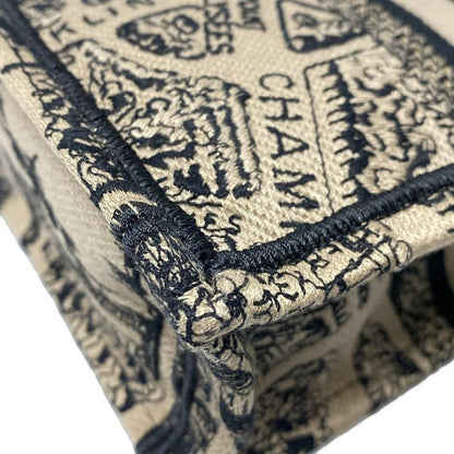 Dior/christian Dior Tote Bag Book Tote Mini Phone Bag Beige And Black