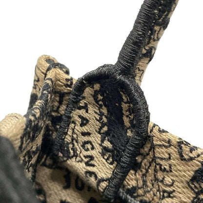 Dior/christian Dior Tote Bag Book Tote Mini Phone Bag Beige And Black