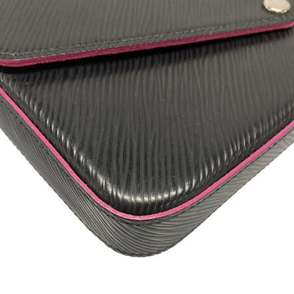 Louis Vuitton Wallet Epi Pochette Felice M64579 Noir Black × Hot Pink Leather