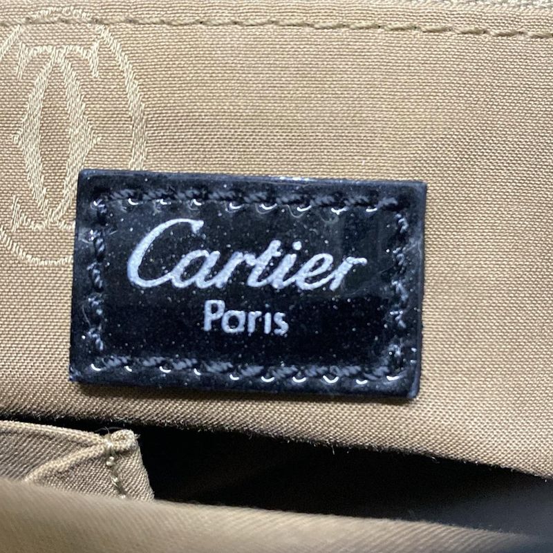 Cartier Marcello Handbag Black Leather