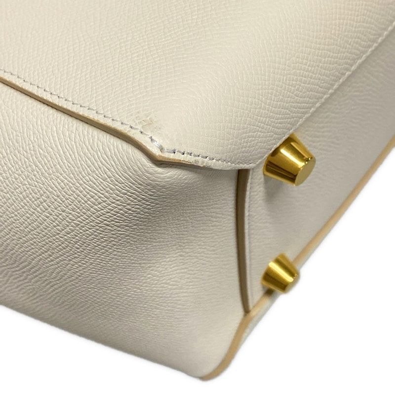 Celine Handbag Belt Bag Mini 176103zva01bc White Leather