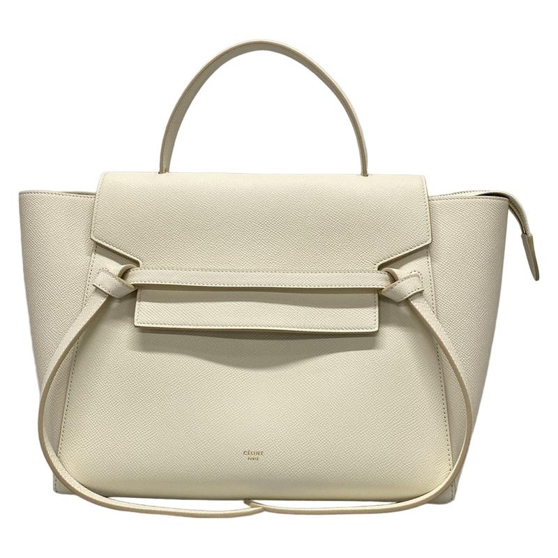 Celine Handbag Belt Bag Mini 176103zva01bc White Leather