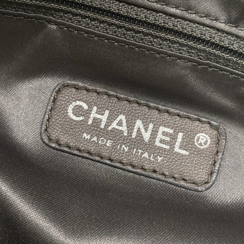 Chanel Shoulder Bag Bubble Quilt Gray Vintage Silver Hardware / Chain Shoulder