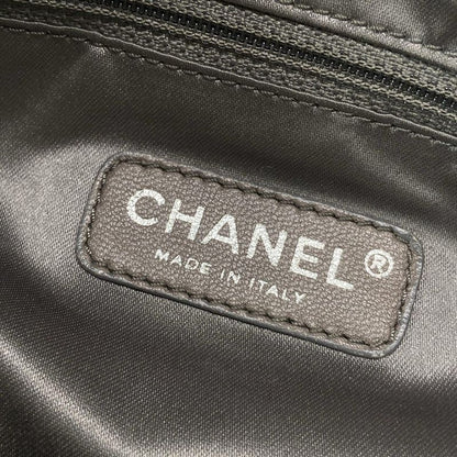 Chanel Shoulder Bag Bubble Quilt Gray Vintage Silver Hardware / Chain Shoulder