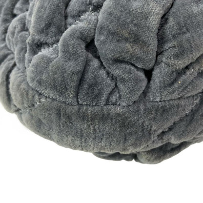 Chanel Shoulder Bag Bubble Quilt Gray Vintage Silver Hardware / Chain Shoulder