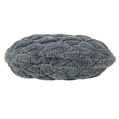 Chanel Shoulder Bag Bubble Quilt Gray Vintage Silver Hardware / Chain Shoulder