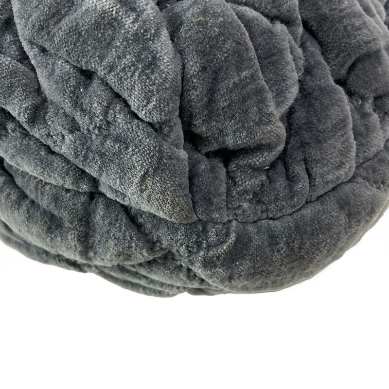 Chanel Shoulder Bag Bubble Quilt Gray Vintage Silver Hardware / Chain Shoulder