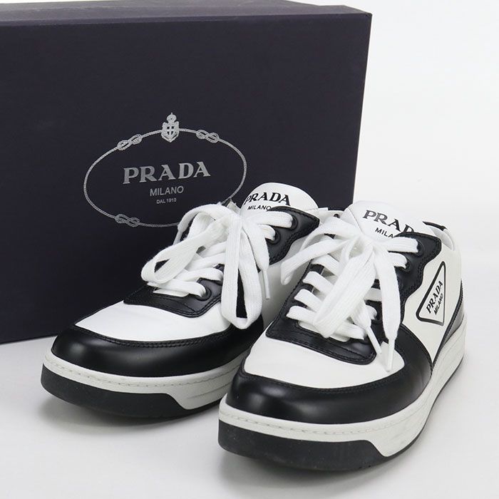 Prada Triangle Logo 1e796m Sneakers Leather Women