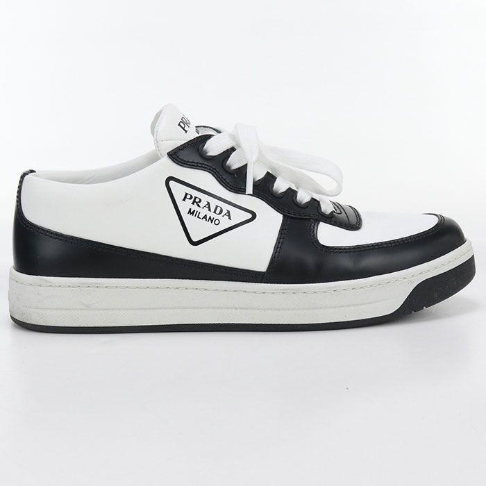 Prada Triangle Logo 1e796m Sneakers Leather Women