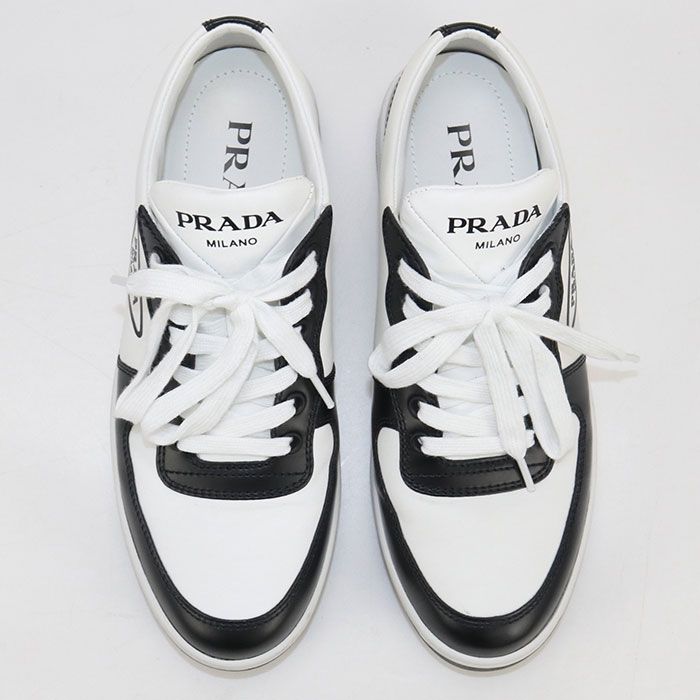 Prada Triangle Logo 1e796m Sneakers Leather Women