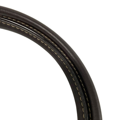 Gucci Handbag Crystal GG 223964 Beige And Dark Brown Leather