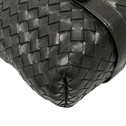 Bottega Veneta Handbag Intrecciato Black Leather