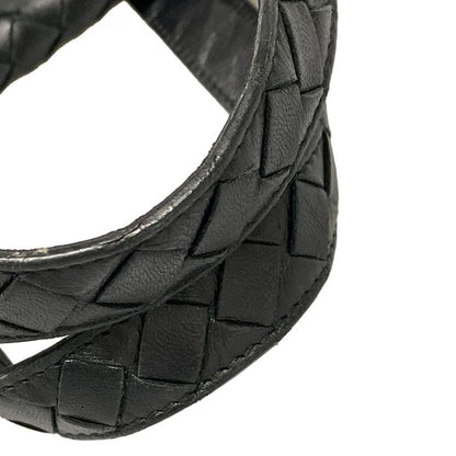 Bottega Veneta Handbag Intrecciato Black Leather