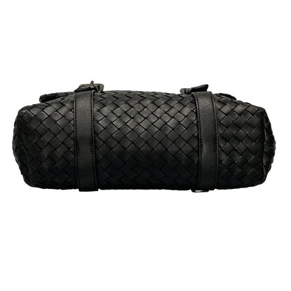 Bottega Veneta Handbag Intrecciato Black Leather
