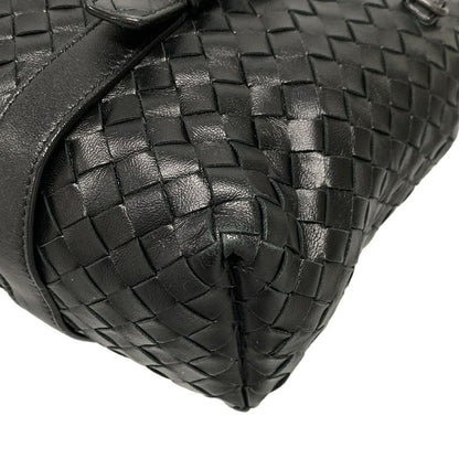 Bottega Veneta Handbag Intrecciato Black Leather