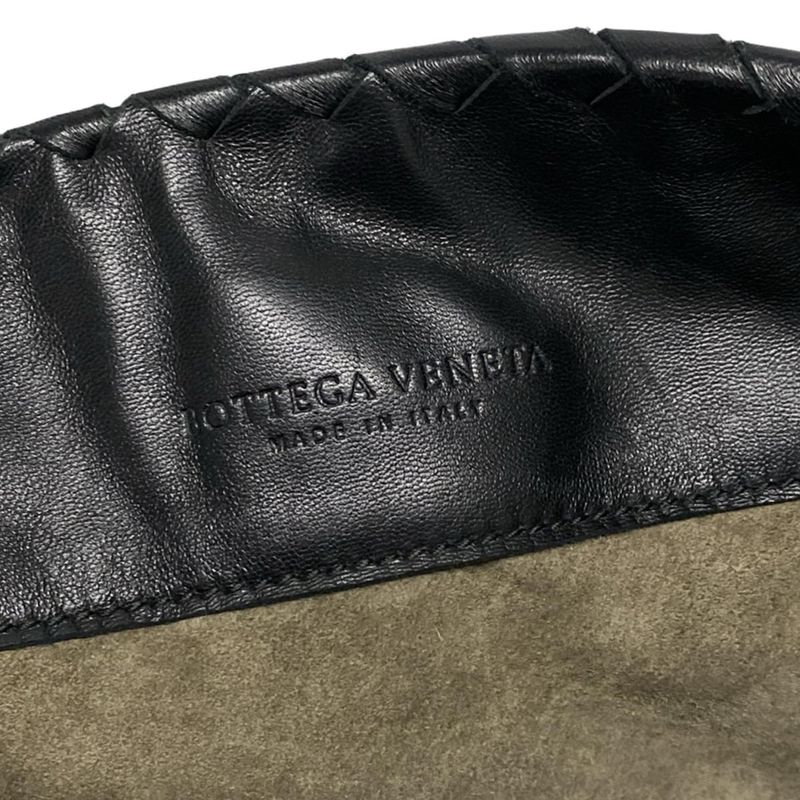 Bottega Veneta Handbag Intrecciato Black Leather
