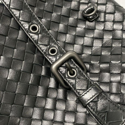 Bottega Veneta Handbag Intrecciato Black Leather