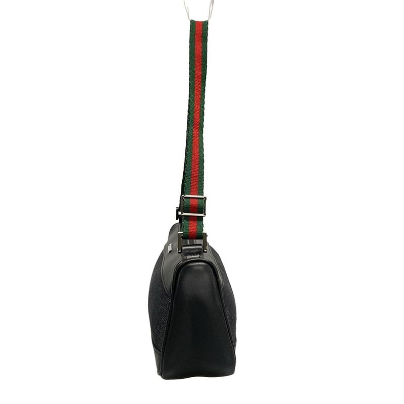 Gucci Sherry (web) 92820 Black Green And Red Leather