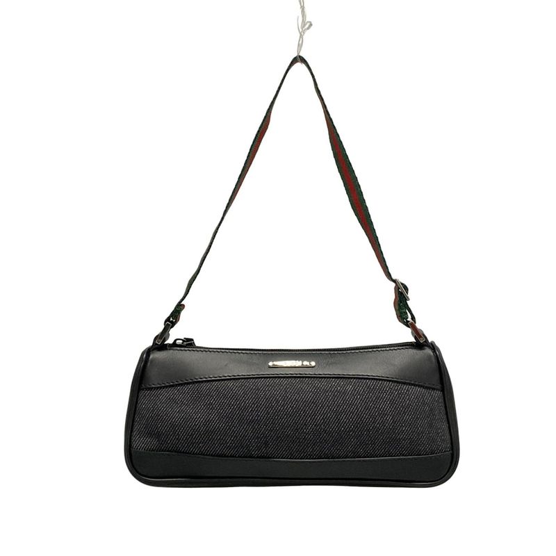 Gucci Sherry (web) 92820 Black Green And Red Leather