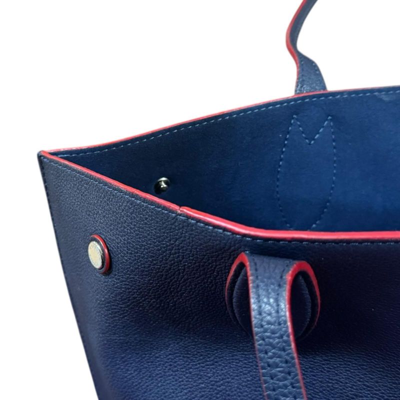 Louis Vuitton Lock Me Go Tote Bag Leather M52759 Navy Women's Louis Vuitton