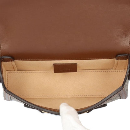 Gucci Mini Bag Horsebit 1955 Shoulder Bag GG Supreme Canvas 699296 Beige Ladies