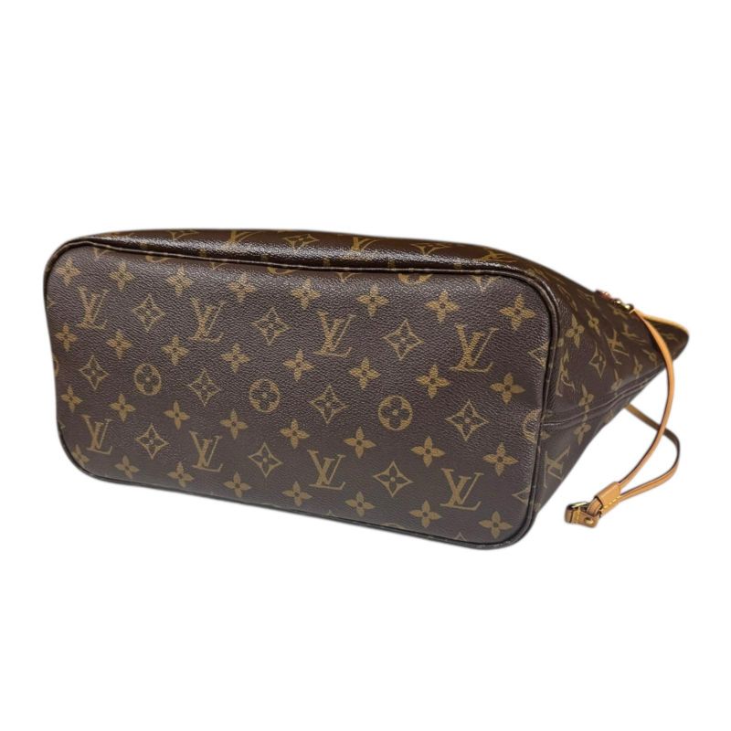 Louis Vuitton Neverfull MM Monogram Tote Bag Monogram Canvas M40996 Brown Women