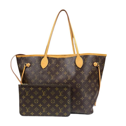 Louis Vuitton Neverfull MM Monogram Tote Bag Monogram Canvas M40996 Brown Women