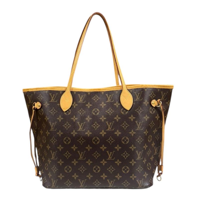 Louis Vuitton Neverfull MM Monogram Tote Bag Monogram Canvas M40996 Brown Women