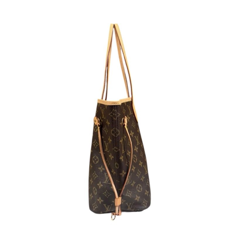 Louis Vuitton Neverfull MM Monogram Tote Bag Monogram Canvas M40156 Brown Women