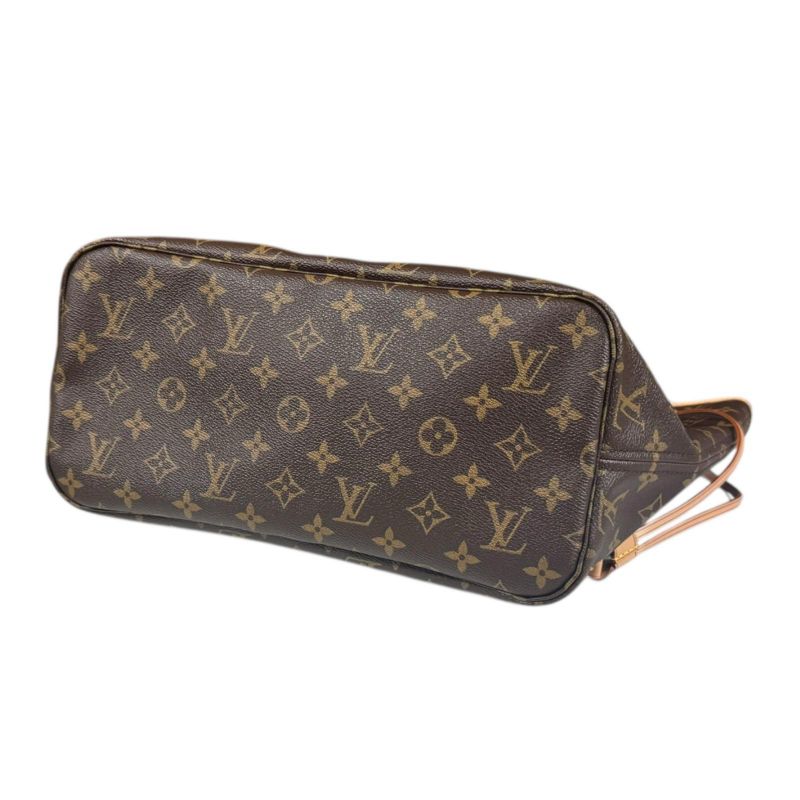 Louis Vuitton Neverfull MM Monogram Tote Bag Monogram Canvas M40156 Brown Women