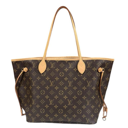 Louis Vuitton Neverfull MM Monogram Tote Bag Monogram Canvas M40156 Brown Women