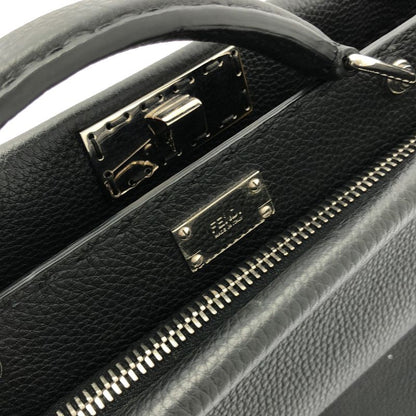Fendi Selleria Pekaboo Iconic Bug's Eye 2way Leather Briefcase - Black - Men's