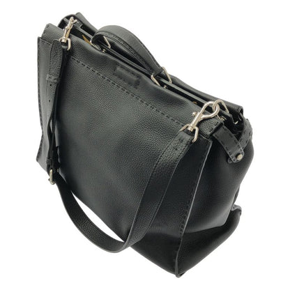 Fendi Selleria Pekaboo Iconic Bug's Eye 2way Leather Briefcase - Black - Men's