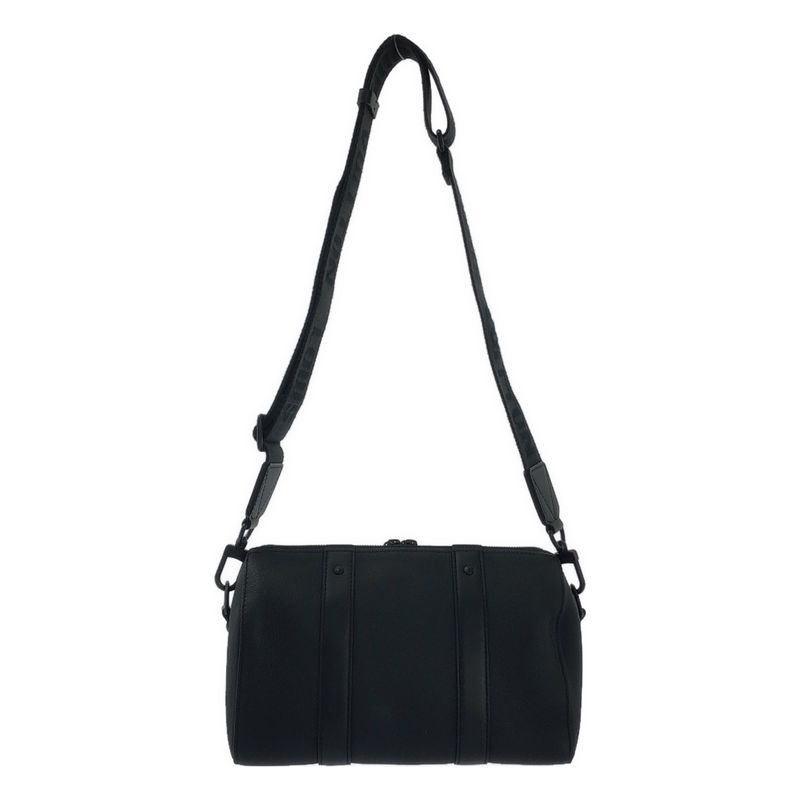 Louis Vuitton M59255 City Keepall Noir Black Leather Shoulder Bag - Black -