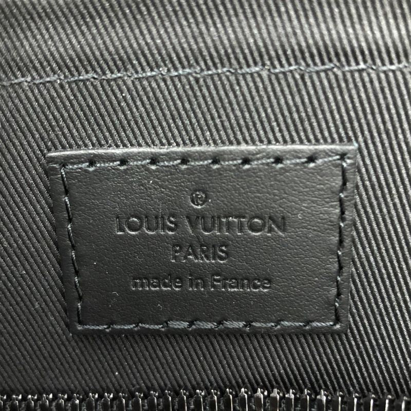 Louis Vuitton M59255 City Keepall Noir Black Leather Shoulder Bag - Black -