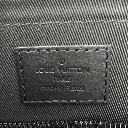 Louis Vuitton M59255 City Keepall Noir Black Leather Shoulder Bag - Black -