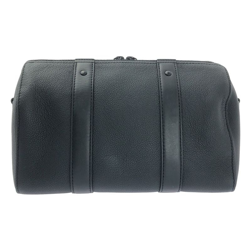 Louis Vuitton M59255 City Keepall Noir Black Leather Shoulder Bag - Black -