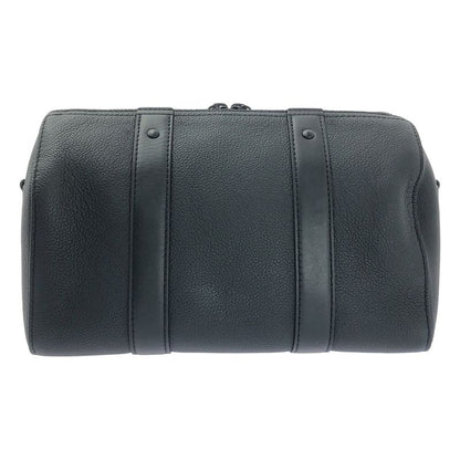 Louis Vuitton M59255 City Keepall Noir Black Leather Shoulder Bag - Black -