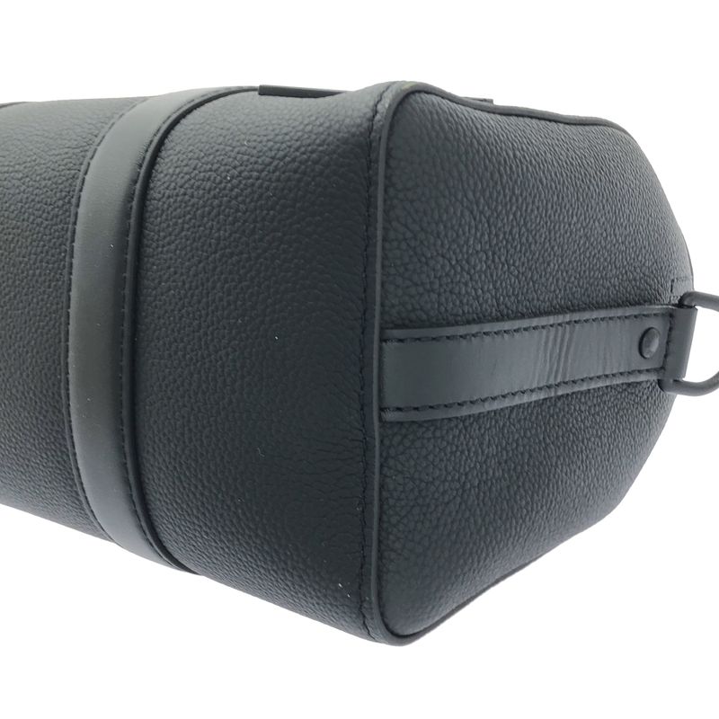 Louis Vuitton M59255 City Keepall Noir Black Leather Shoulder Bag - Black -