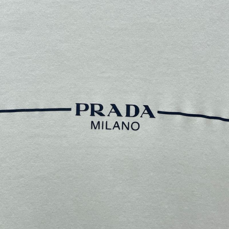Prada 19SS White 39507 Cotton Logo T-shirt 42