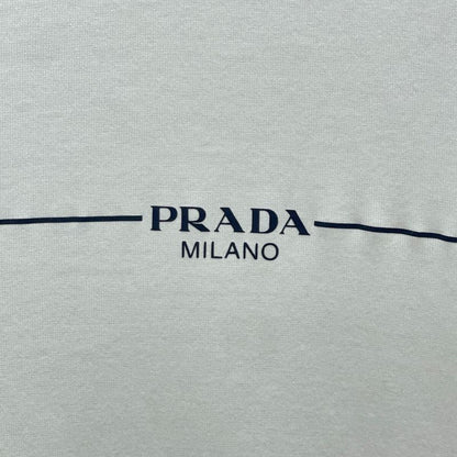 Prada 19SS White 39507 Cotton Logo T-shirt 42