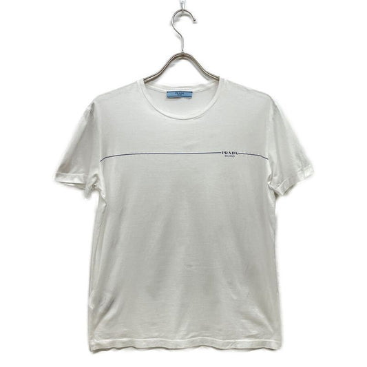 Prada 19SS White 39507 Cotton Logo T-shirt 42