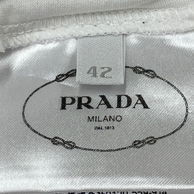 Prada 19SS White 39507 Cotton Logo T-shirt 42