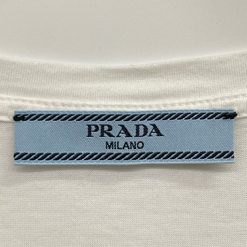 Prada 19SS White 39507 Cotton Logo T-shirt 42