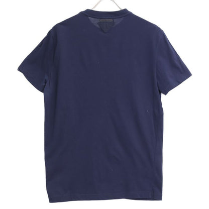 Prada Umj492 Navy Triangle Logo Crew Neck Tee M