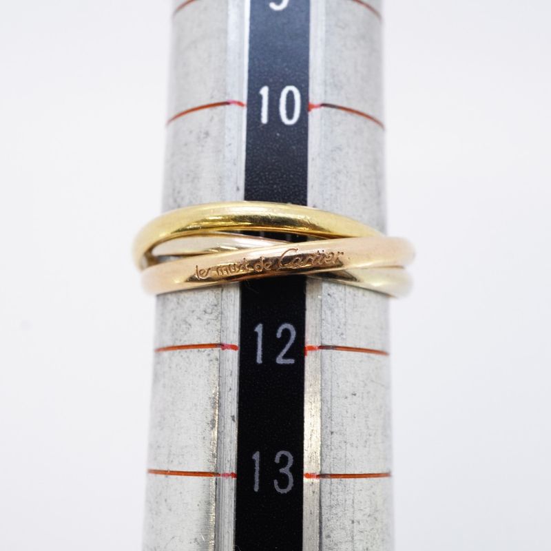 Cartier Ring Trinity 18K Yellow Gold Yellow Gold 18K White Gold White Togo Old